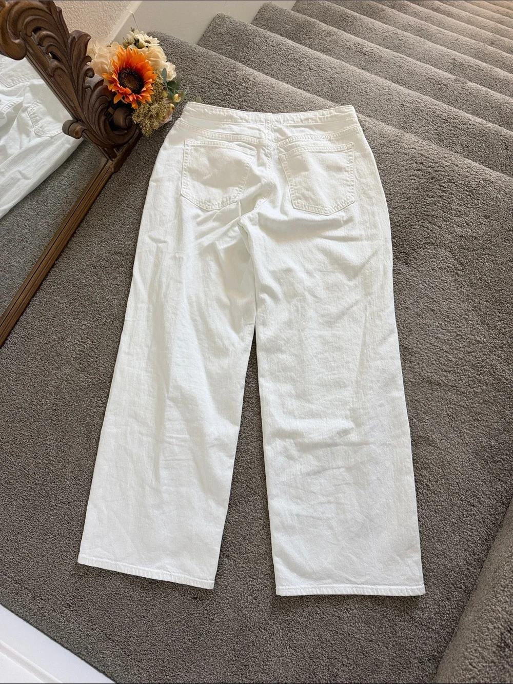 Abercrombie Linen-Blend Low Rise Ultra Loose Drawstring Jean